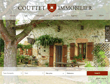 Tablet Screenshot of couttet-immo.com
